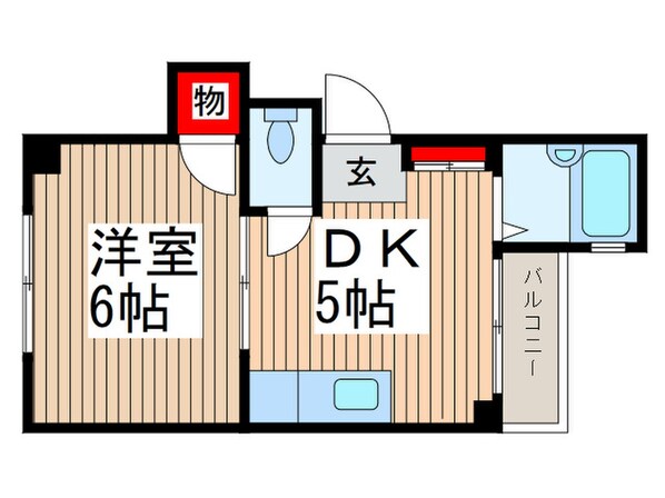 コ－ポシンエイの物件間取画像